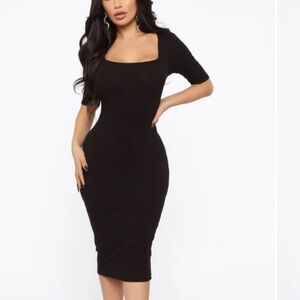 A Little Bossy Midi Dress